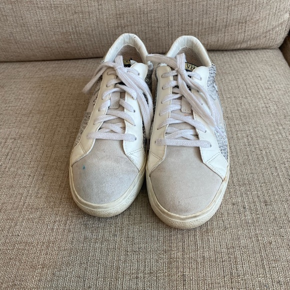 Vintage Havana Kate sneaker leather low top sneakers size 9 snakeskin lace up - Picture 4 of 10